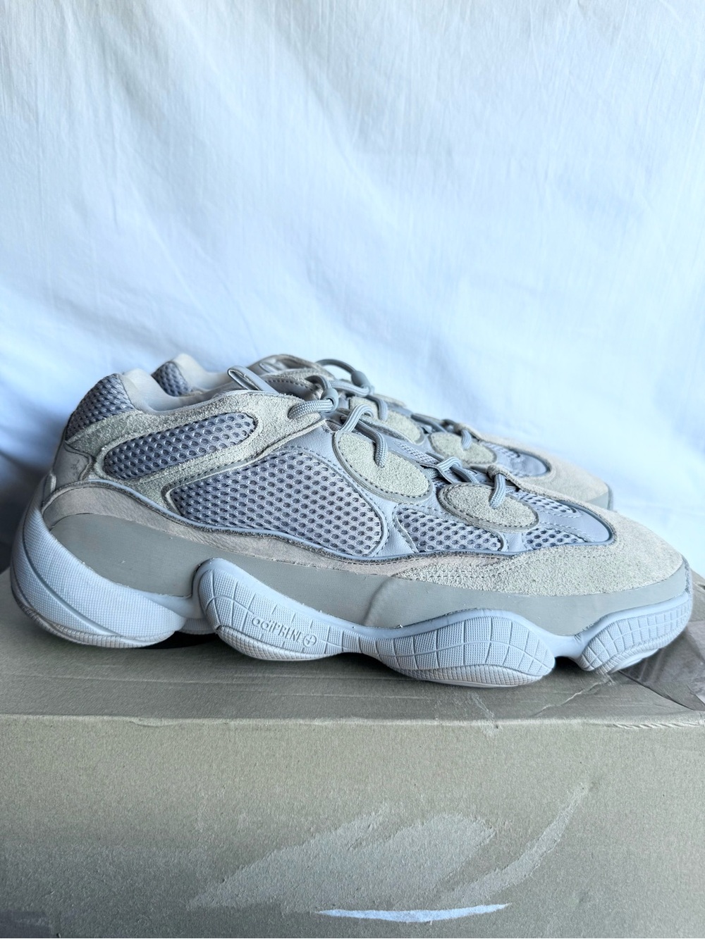 AUTHENTIC Adidas Yeezy 500 Stone Salt size 14.5 IE4783 2022 *LIKE NEW*